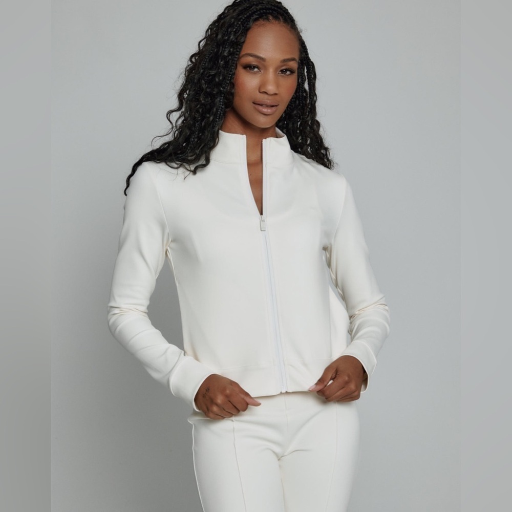7 DIAMONDS full zip jacket cream NWT